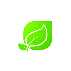 leaf flower logo