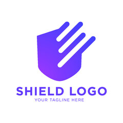 Fast Shield logo designs, design concept, logo, element for template.