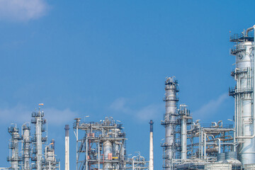 Industrial zone,The equipment of oil refining,Close-up of industrial pipelines of an oil-refinery plant,Detail of oil pipeline with valves in large oil refinery.