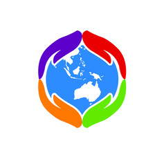 Save World Logo Design 