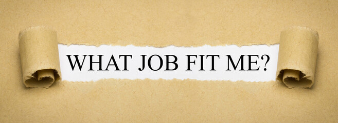 What job fit me?