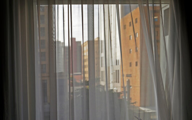 Window curtains background, Sao Paulo, Brazil