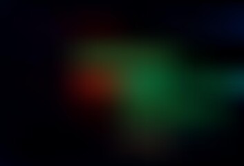 Dark Green, Red vector abstract blurred background.