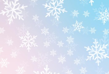Light Pink, Blue vector backdrop in holiday style.
