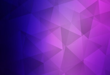 Obraz premium Light Purple, Pink vector polygon abstract layout.