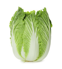 Fototapeta premium Fresh ripe Chinese cabbage isolated on white