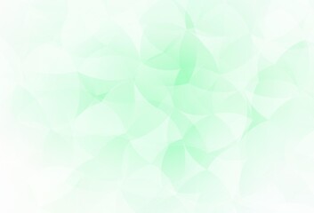 Light Green vector background with abstract shapes.