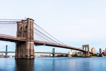 Fototapeta na wymiar BROOKLYN BRIDGE in New York.