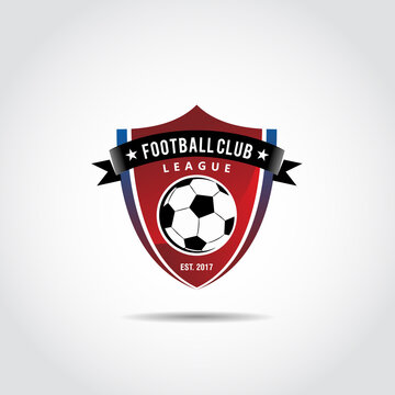 Football club template logo design. Soccer club logo. Vector Illustrator