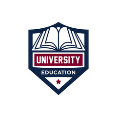 University college school logo template 