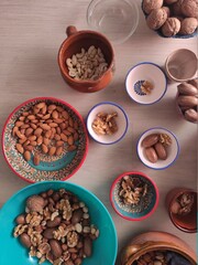 Mixed bowls and mixed nuts