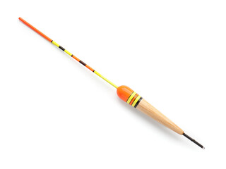 Fishing float on white background