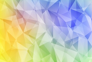 Light Multicolor vector abstract polygonal background.