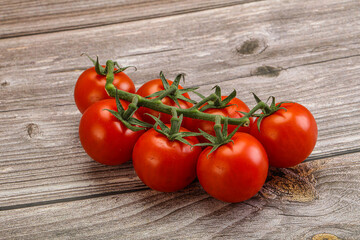 Fresh ripe cherry tomato branch