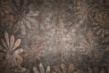 TOILE DE JUTE DÉCORATIVE