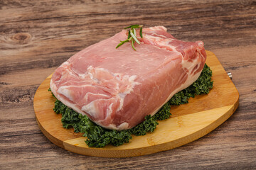Pork meat piece for cooking