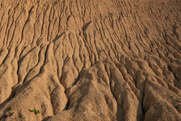 background of orange clay in the desert