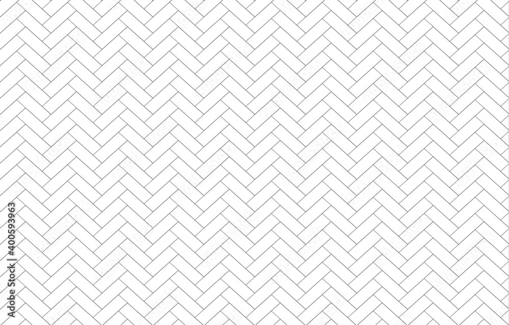 Wall mural the herringbone pattern isolate on white background vector.