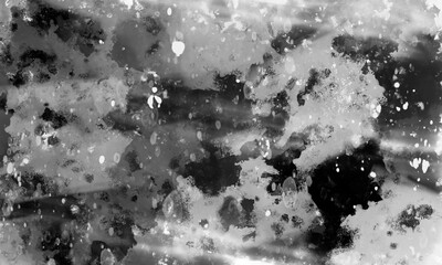 wallpaper black splashes. Beautiful Abstract Grunge Decorative splashes. Background. black color.  Empty workplace, in front of an abstract package. print for websites, card design cover, poster.