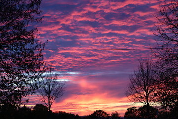 Fototapeta premium Wunderschöner Abendhimmel