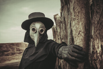 The Plague Doctor, forest, nature, tree, people, outdoor, walk, trees, plague, disease, doctor,...