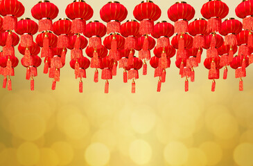 Chinese new year dragon lanterns in chinatown.