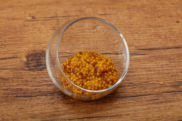 Dijon mustard sauce with seeds