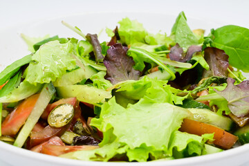 fresh salad in a bowl