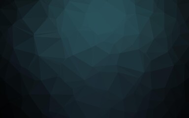 Obraz premium Dark BLUE vector shining triangular pattern.