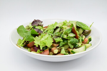 fresh salad in a bowl