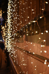 chritmass lights close up