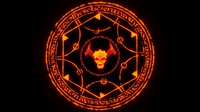 Devil Symbol VJ Loop is a cool scary animation of energy flow and shines, which outline the satan’s symbol. It perfect to use on VJ thematic sets, metal and gothic festivals, halloween parties