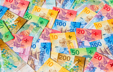 Fototapeta premium Swiss francs