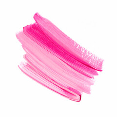 Pink watercolor logo brush paint stroke background. Perfect design for web element and sale banner. 