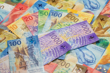 Obraz premium Swiss francs