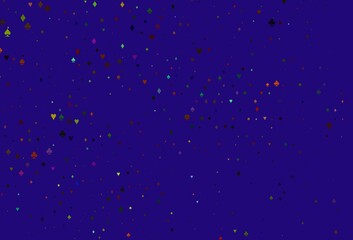 Light Multicolor, Rainbow vector layout with elements of cards.