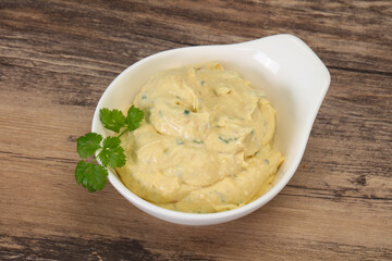 Hummus snack with olive oil