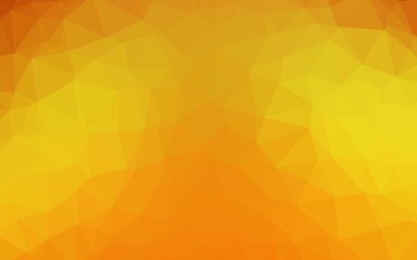 Light Orange vector polygonal template.