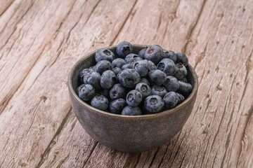 Ripe sweet tasty blueberries heap