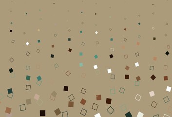 Light Green, Red vector background with rectangles.