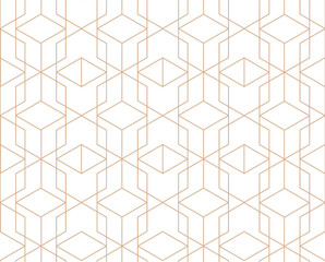 Abstract geometric tile pattern. Seamless backdrop with line ornament in geometric style of 1930s