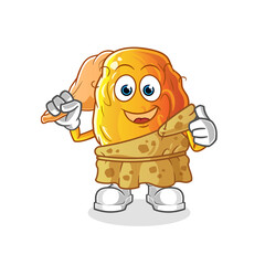 Yellow date ancient cartoon. cartoon mascot vector