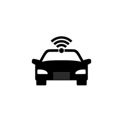 Smart car icon isolated on white background