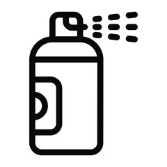 
Paint spray glyph icon editable 
