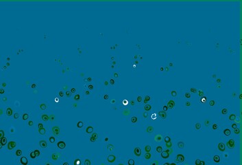 Light Blue, Green vector cover with spots.