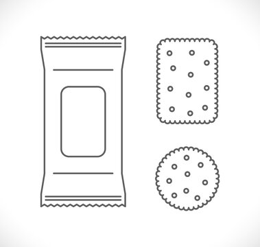 snack icon set