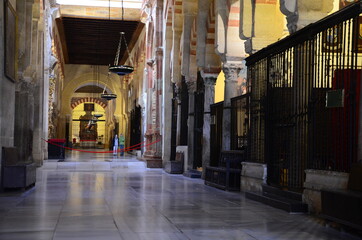 Interior of The Cathedral and former Great Mosque of Cordoba
