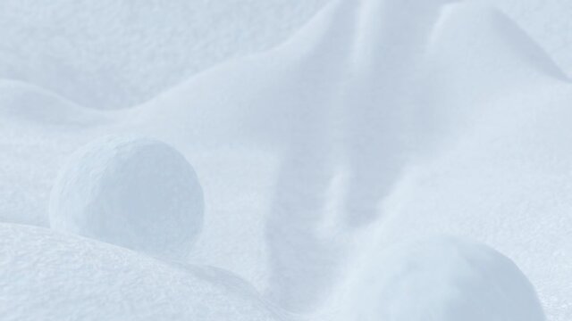 winter background with snowballs