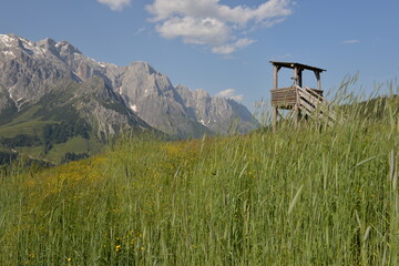 Hochkoening mountain range in Salzburger Land, Austria