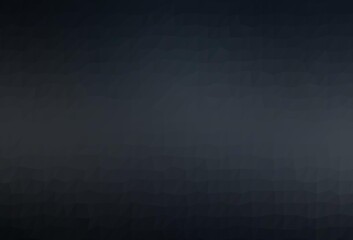 Dark Black vector polygonal pattern.